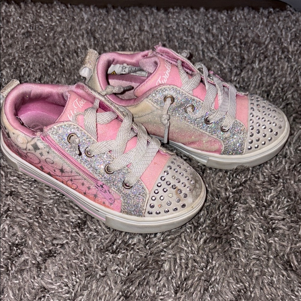 Sketchers twinkle toes Glitter Kids Shoes size 9